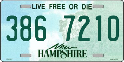 NH license plate 3867210