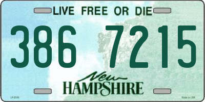 NH license plate 3867215
