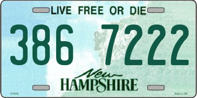 NH license plate 3867222