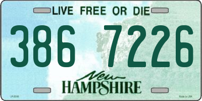 NH license plate 3867226