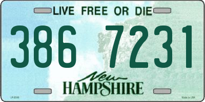 NH license plate 3867231