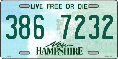NH license plate 3867232