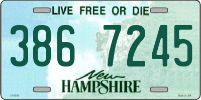 NH license plate 3867245