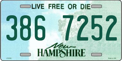 NH license plate 3867252