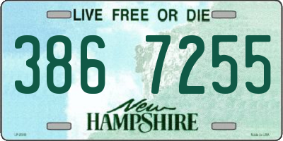 NH license plate 3867255