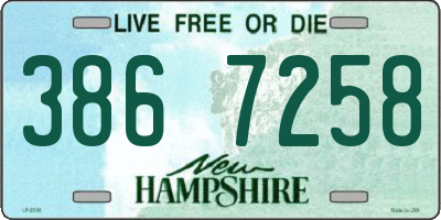 NH license plate 3867258