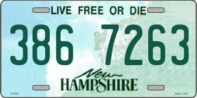 NH license plate 3867263