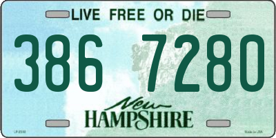 NH license plate 3867280