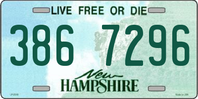 NH license plate 3867296