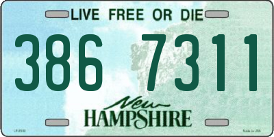 NH license plate 3867311