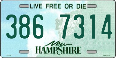 NH license plate 3867314