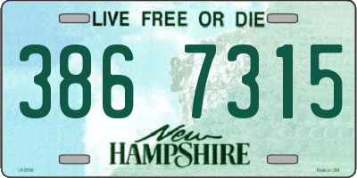 NH license plate 3867315