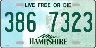 NH license plate 3867323