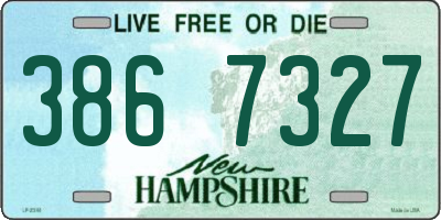 NH license plate 3867327