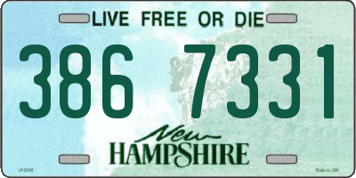 NH license plate 3867331