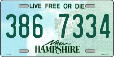NH license plate 3867334