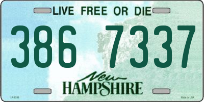 NH license plate 3867337