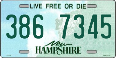 NH license plate 3867345