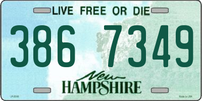 NH license plate 3867349