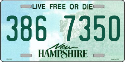 NH license plate 3867350