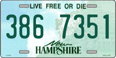 NH license plate 3867351