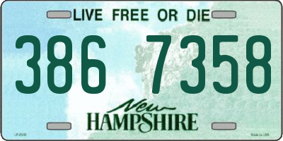 NH license plate 3867358