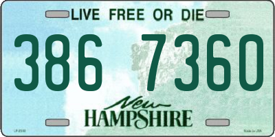 NH license plate 3867360