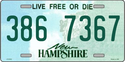 NH license plate 3867367