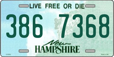 NH license plate 3867368