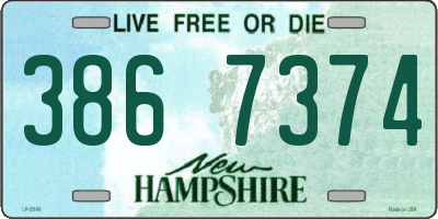 NH license plate 3867374