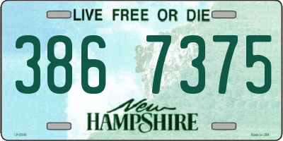 NH license plate 3867375