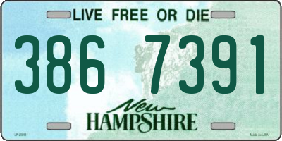 NH license plate 3867391