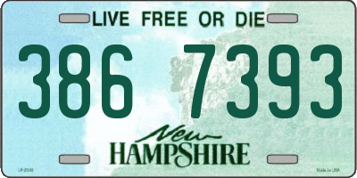 NH license plate 3867393