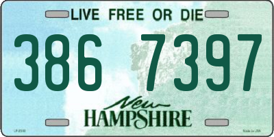 NH license plate 3867397