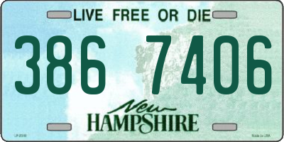 NH license plate 3867406