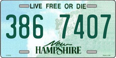 NH license plate 3867407