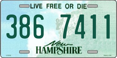 NH license plate 3867411