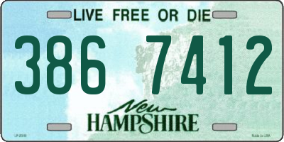 NH license plate 3867412