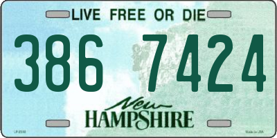 NH license plate 3867424