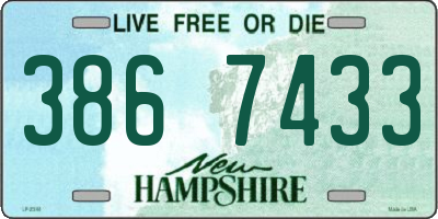 NH license plate 3867433