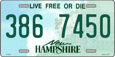 NH license plate 3867450