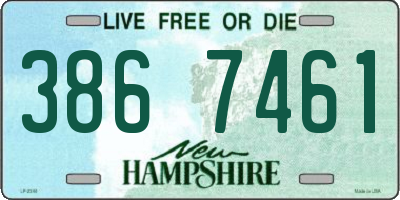 NH license plate 3867461