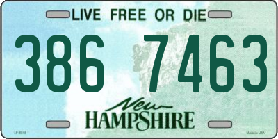 NH license plate 3867463