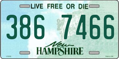NH license plate 3867466