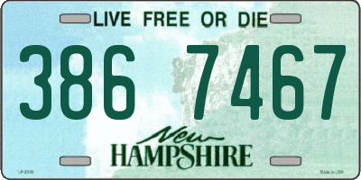 NH license plate 3867467