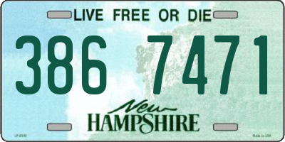 NH license plate 3867471
