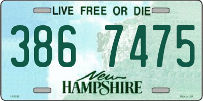 NH license plate 3867475