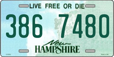 NH license plate 3867480