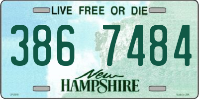 NH license plate 3867484