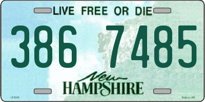 NH license plate 3867485